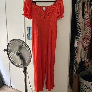 Fancy burnt orange jumpsuit